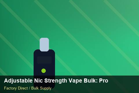 Adjustable Nic Strength Vape Bulk — Adjustable Nic Strength Vape Bulk: Product Launch Playbook — Batch Traceability photo 1