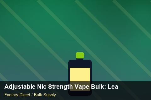 Adjustable Nic Strength Vape Bulk — Adjustable Nic Strength Vape Bulk: Lead Time & MOQ — Defect Handling photo 1