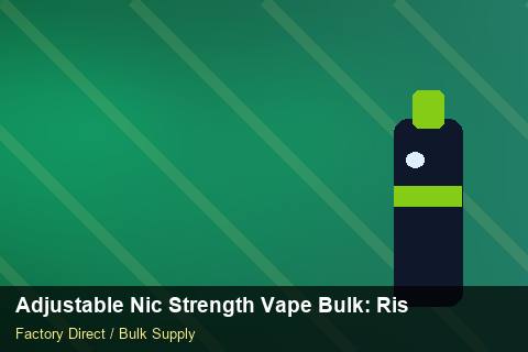 Adjustable Nic Strength Vape Bulk — Adjustable Nic Strength Vape Bulk: Risk Management — Defect Handling photo 1