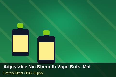 Adjustable Nic Strength Vape Bulk — Adjustable Nic Strength Vape Bulk: Material & Ingredients — Defect Handling photo 1