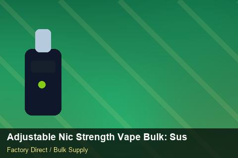 Adjustable Nic Strength Vape Bulk — Adjustable Nic Strength Vape Bulk: Sustainability — Defect Handling photo 2