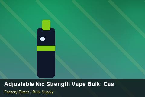 Adjustable Nic Strength Vape Bulk — Adjustable Nic Strength Vape Bulk: Case Studies — Defect Handling photo 1