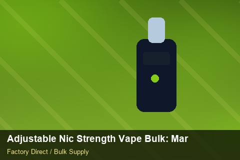 Adjustable Nic Strength Vape Bulk — Adjustable Nic Strength Vape Bulk: Margin Calculator — Defect Handling photo 2