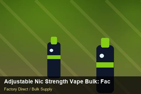 Adjustable Nic Strength Vape Bulk — Adjustable Nic Strength Vape Bulk: Factory Direct Quote — Replacement Policy photo 2