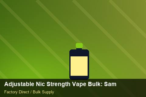 Adjustable Nic Strength Vape Bulk — Adjustable Nic Strength Vape Bulk: Sample Policy — Replacement Policy photo 2