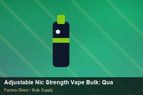 Adjustable Nic Strength Vape Bulk — Adjustable Nic Strength Vape Bulk: Quality Control Process — Replacement Policy photo 1