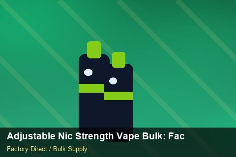 Adjustable Nic Strength Vape Bulk — Adjustable Nic Strength Vape Bulk: Factory Audit Report — Replacement Policy photo 2