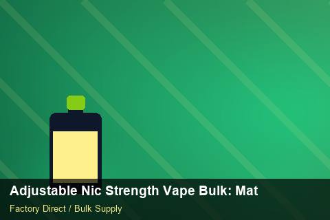 Adjustable Nic Strength Vape Bulk — Adjustable Nic Strength Vape Bulk: Material & Ingredients — Replacement Policy photo 1