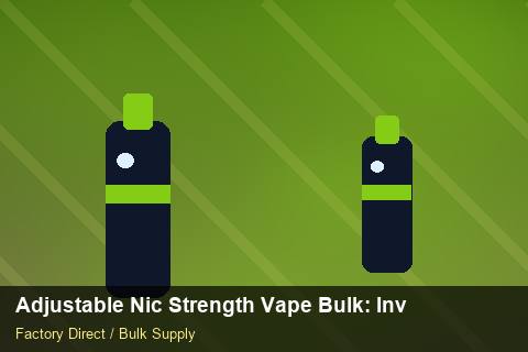 Adjustable Nic Strength Vape Bulk — Adjustable Nic Strength Vape Bulk: Inventory Management — Replacement Policy photo 1