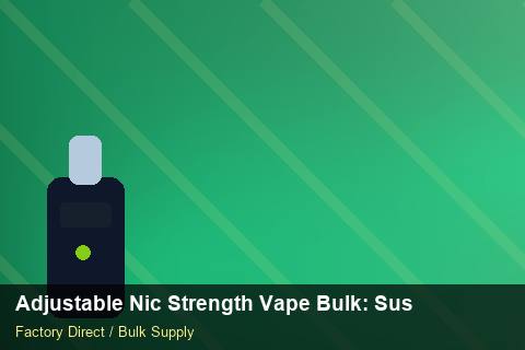 Adjustable Nic Strength Vape Bulk — Adjustable Nic Strength Vape Bulk: Sustainability — Replacement Policy photo 2