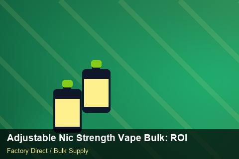 Adjustable Nic Strength Vape Bulk — Adjustable Nic Strength Vape Bulk: ROI Analysis — Replacement Policy photo 2