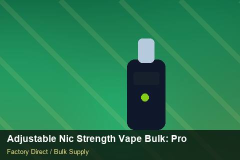 Adjustable Nic Strength Vape Bulk — Adjustable Nic Strength Vape Bulk: Procurement Checklist — Replacement Policy photo 2