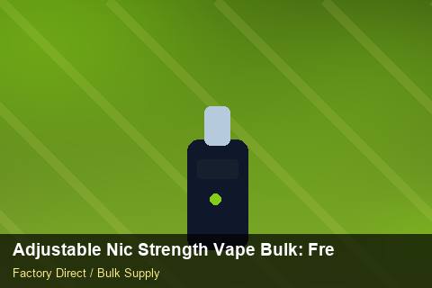 Adjustable Nic Strength Vape Bulk — Adjustable Nic Strength Vape Bulk: Freight Insurance — Replacement Policy photo 2