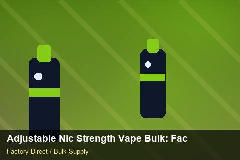 Adjustable Nic Strength Vape Bulk — Adjustable Nic Strength Vape Bulk: Factory Direct Quote — Seasonal Demand photo 2