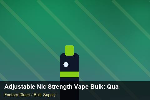 Adjustable Nic Strength Vape Bulk — Adjustable Nic Strength Vape Bulk: Quality Inspection Checklist — Seasonal Demand photo 2