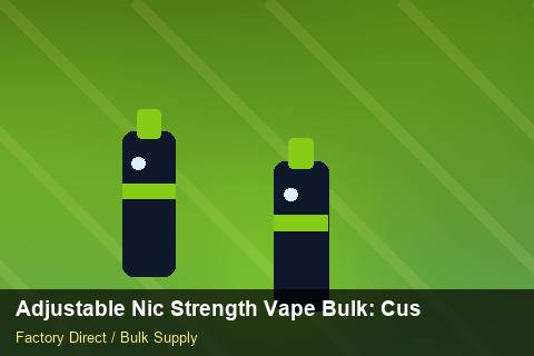 Adjustable Nic Strength Vape Bulk — Adjustable Nic Strength Vape Bulk: Customs Documentation — Seasonal Demand photo 1
