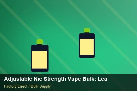 Adjustable Nic Strength Vape Bulk — Adjustable Nic Strength Vape Bulk: Lead Time & MOQ — Seasonal Demand photo 1