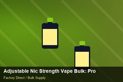 Adjustable Nic Strength Vape Bulk — Adjustable Nic Strength Vape Bulk: Procurement Strategy — Seasonal Demand photo 1