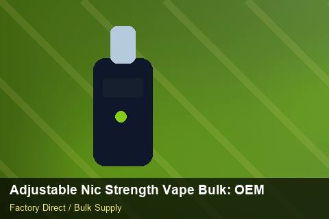 Adjustable Nic Strength Vape Bulk — Adjustable Nic Strength Vape Bulk: OEM & ODM Service — Seasonal Demand photo 1
