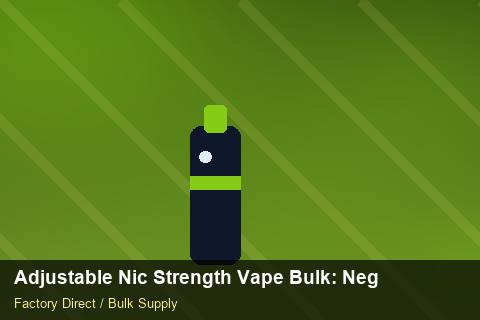 Adjustable Nic Strength Vape Bulk — Adjustable Nic Strength Vape Bulk: Negotiation Tips — Seasonal Demand photo 1