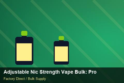 Adjustable Nic Strength Vape Bulk — Adjustable Nic Strength Vape Bulk: Production Capacity — Seasonal Demand photo 1