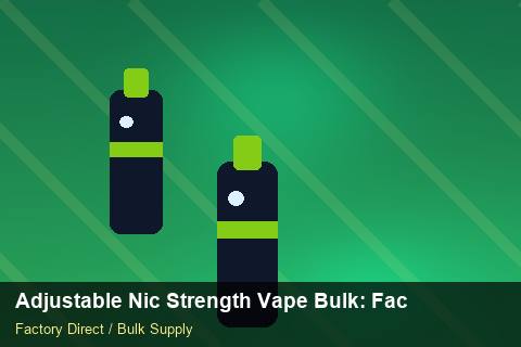 Adjustable Nic Strength Vape Bulk — Adjustable Nic Strength Vape Bulk: Factory Audit Report — Seasonal Demand photo 2