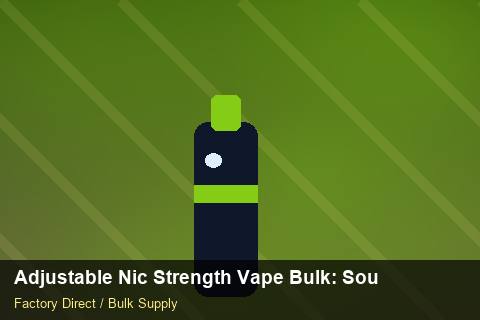 Adjustable Nic Strength Vape Bulk — Adjustable Nic Strength Vape Bulk: Sourcing Workflow — Seasonal Demand photo 1