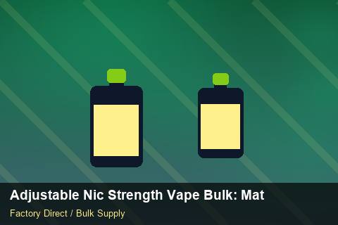 Adjustable Nic Strength Vape Bulk — Adjustable Nic Strength Vape Bulk: Material & Ingredients — Seasonal Demand photo 1