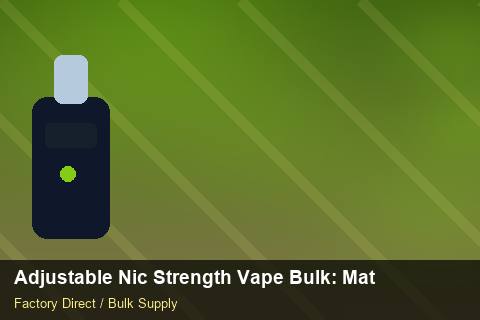 Adjustable Nic Strength Vape Bulk — Adjustable Nic Strength Vape Bulk: Material & Ingredients — Seasonal Demand photo 2