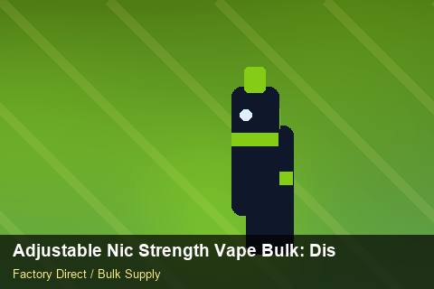 Adjustable Nic Strength Vape Bulk — Adjustable Nic Strength Vape Bulk: Distribution Channels — Seasonal Demand photo 2