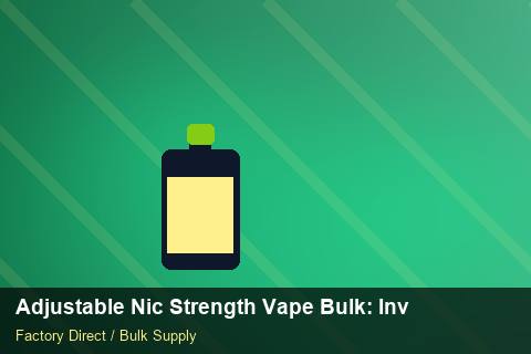 Adjustable Nic Strength Vape Bulk — Adjustable Nic Strength Vape Bulk: Inventory Management — Seasonal Demand photo 2