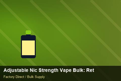 Adjustable Nic Strength Vape Bulk — Adjustable Nic Strength Vape Bulk: Returns & Warranty — Seasonal Demand photo 2