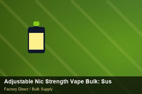 Adjustable Nic Strength Vape Bulk — Adjustable Nic Strength Vape Bulk: Sustainability — Seasonal Demand photo 1