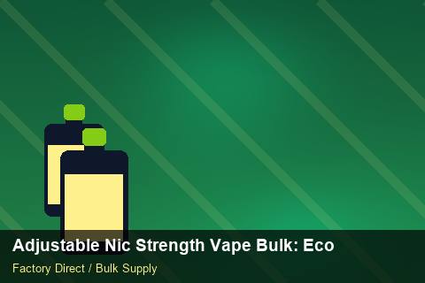 Adjustable Nic Strength Vape Bulk — Adjustable Nic Strength Vape Bulk: Eco-Friendly Materials — Seasonal Demand photo 1