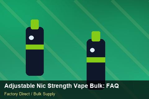 Adjustable Nic Strength Vape Bulk — Adjustable Nic Strength Vape Bulk: FAQ — Seasonal Demand photo 2