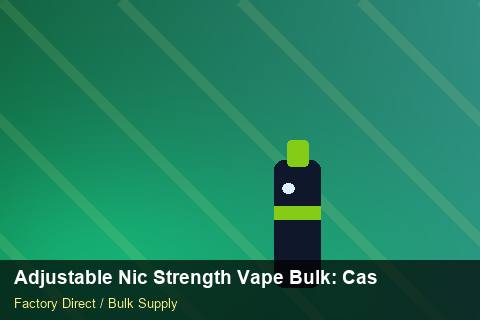 Adjustable Nic Strength Vape Bulk — Adjustable Nic Strength Vape Bulk: Case Studies — Seasonal Demand photo 1