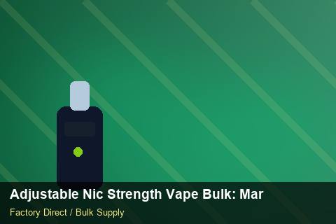 Adjustable Nic Strength Vape Bulk — Adjustable Nic Strength Vape Bulk: Market Comparison — Seasonal Demand photo 1