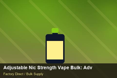 Adjustable Nic Strength Vape Bulk — Adjustable Nic Strength Vape Bulk: Advanced Sourcing — Seasonal Demand photo 2