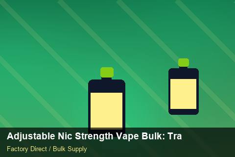 Adjustable Nic Strength Vape Bulk — Adjustable Nic Strength Vape Bulk: Trade Terms — Seasonal Demand photo 1