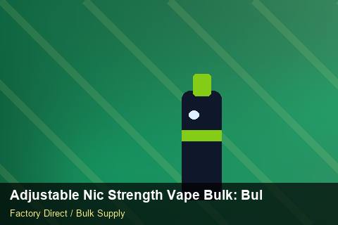 Adjustable Nic Strength Vape Bulk — Adjustable Nic Strength Vape Bulk: Bulk Supplier Guide — Holiday Bundles photo 1