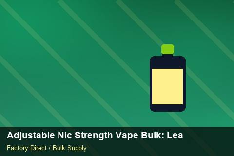 Adjustable Nic Strength Vape Bulk — Adjustable Nic Strength Vape Bulk: Lead Time & MOQ — Holiday Bundles photo 1