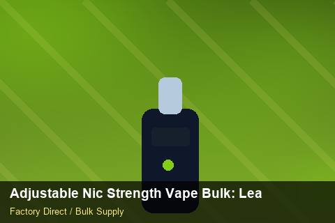 Adjustable Nic Strength Vape Bulk — Adjustable Nic Strength Vape Bulk: Lead Time & MOQ — Holiday Bundles photo 2