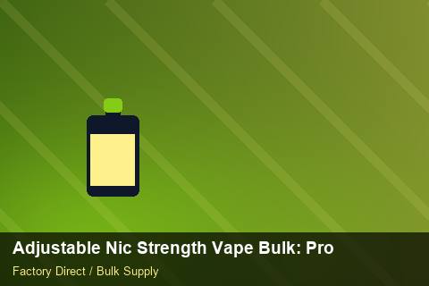 Adjustable Nic Strength Vape Bulk — Adjustable Nic Strength Vape Bulk: Procurement Strategy — Holiday Bundles photo 1