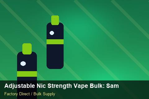 Adjustable Nic Strength Vape Bulk — Adjustable Nic Strength Vape Bulk: Sample Policy — Holiday Bundles photo 1
