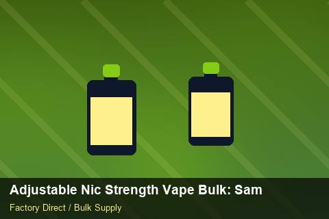 Adjustable Nic Strength Vape Bulk — Adjustable Nic Strength Vape Bulk: Sample Policy — Holiday Bundles photo 2