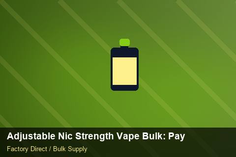 Adjustable Nic Strength Vape Bulk — Adjustable Nic Strength Vape Bulk: Payment Terms — Holiday Bundles photo 1