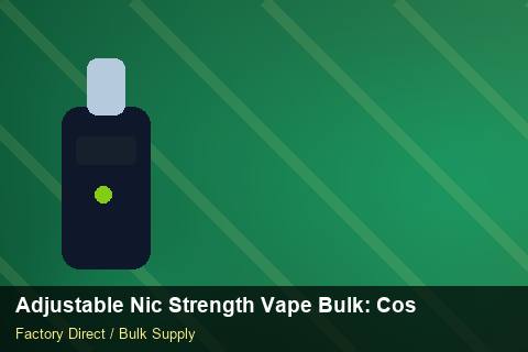 Adjustable Nic Strength Vape Bulk — Adjustable Nic Strength Vape Bulk: Cost Breakdown — Holiday Bundles photo 1