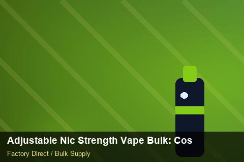Adjustable Nic Strength Vape Bulk — Adjustable Nic Strength Vape Bulk: Cost Breakdown — Holiday Bundles photo 2