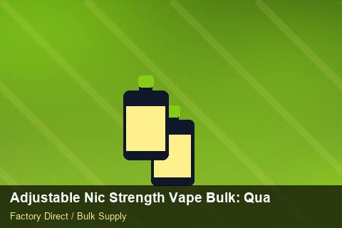 Adjustable Nic Strength Vape Bulk — Adjustable Nic Strength Vape Bulk: Quality Control Process — Holiday Bundles photo 2