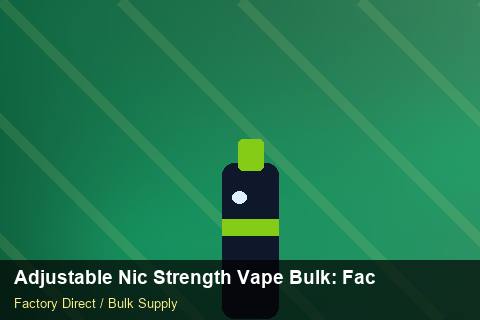 Adjustable Nic Strength Vape Bulk — Adjustable Nic Strength Vape Bulk: Factory Audit Report — Holiday Bundles photo 2